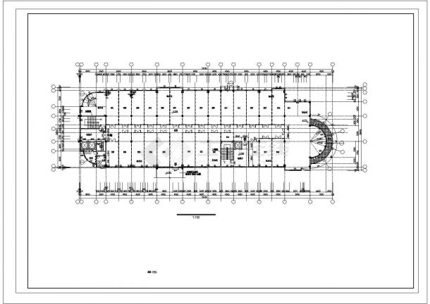 某商业广场CAD建筑基础详图-图二
