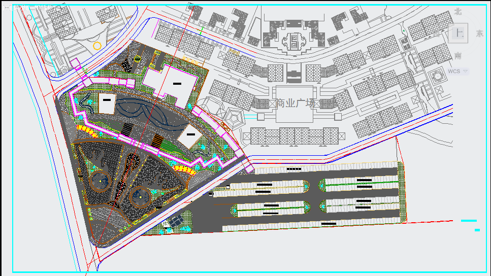 某古镇广场景观规划设计CAD方案图