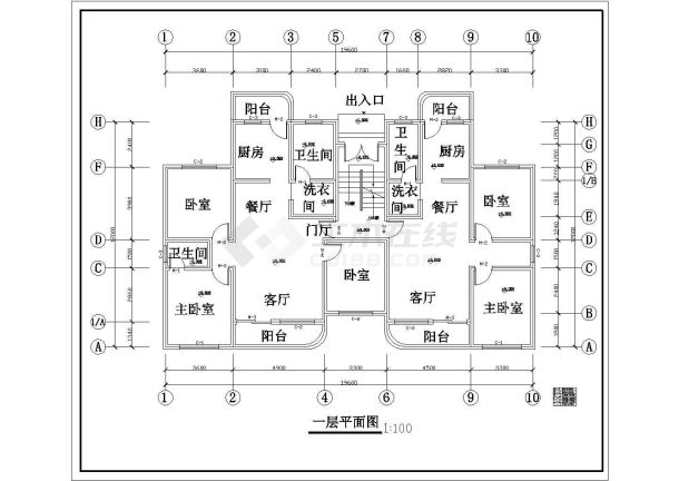 某地区一套小型多层住宅建筑图-图二