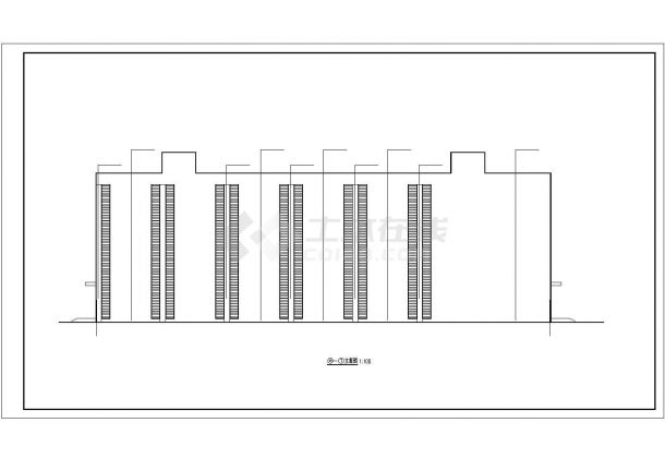 某地4层框架中学实验楼建筑施工图-图二