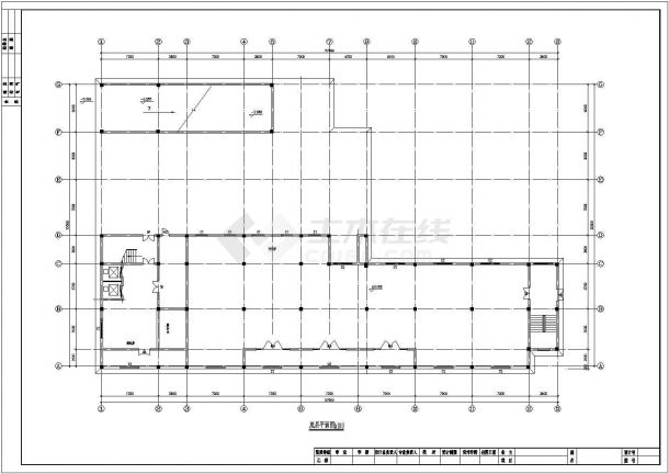 某地区典型的宾馆建筑CAD示意图-图一