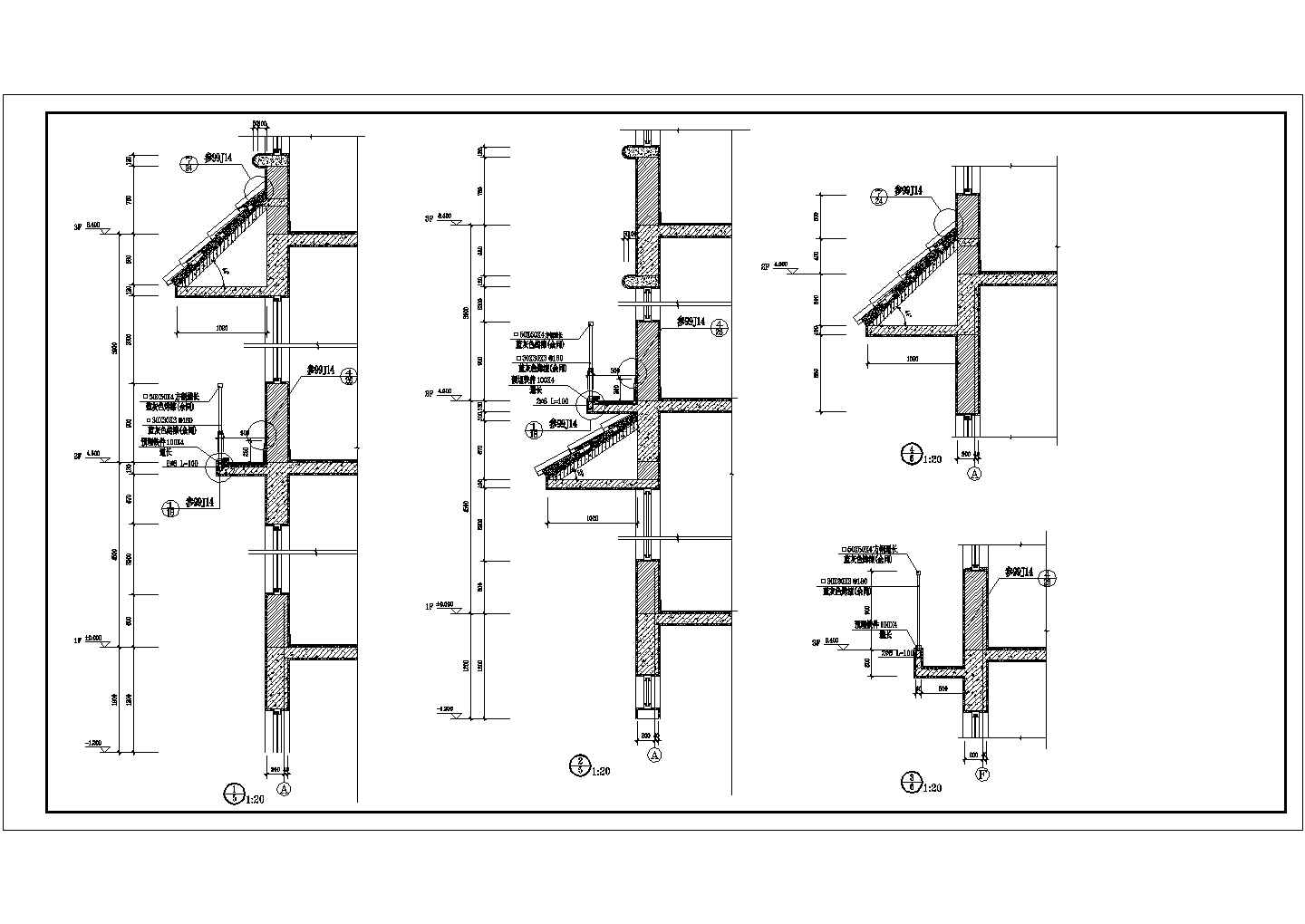 小区住宅楼建筑施工CAD设计图纸