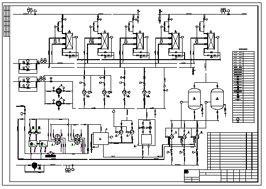 某发电厂市区供热工程换热首站热力工艺流程图