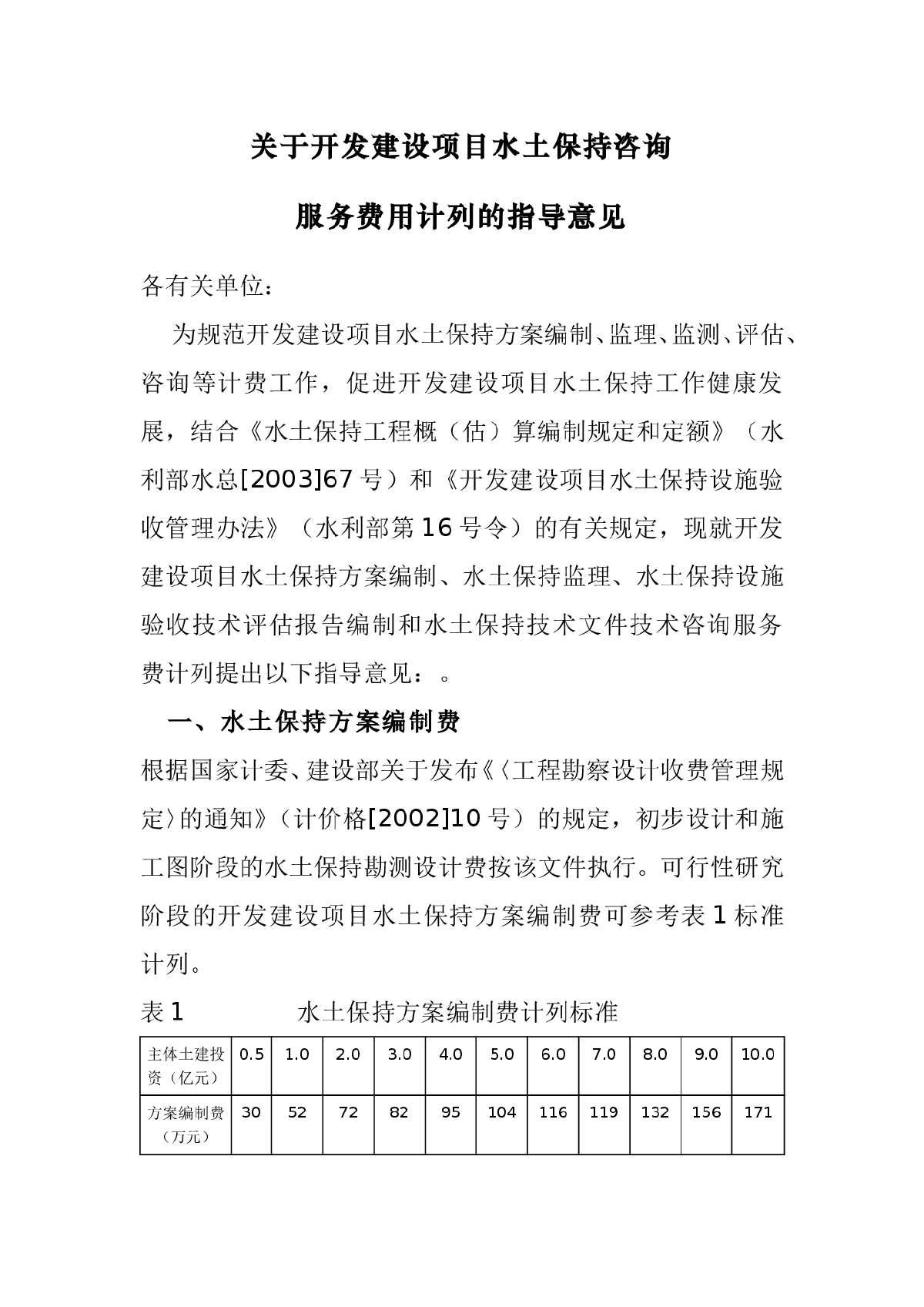 保监[2005]22号_关于开发建设项目水土保持咨询服务费用计列的指导-图一