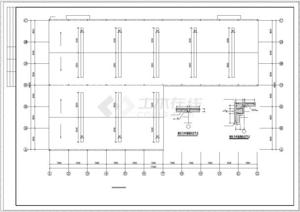 某工厂跨度二十四米厂房结构规划参考图-图二