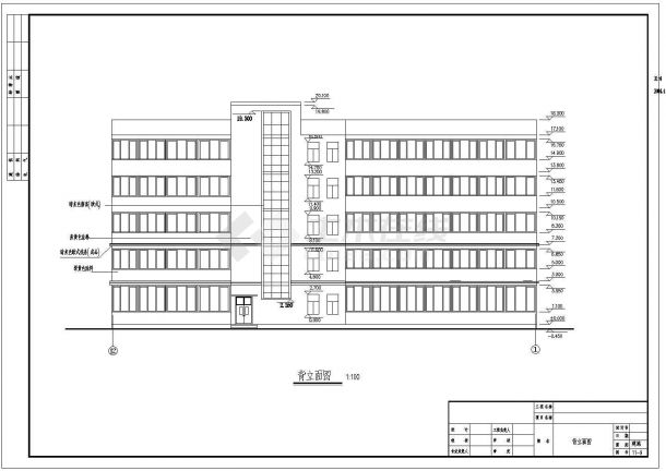 某五层防疫站的CAD建筑设计方案-图二