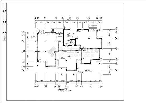 北方某小区高层住宅楼全套电气CAD设计图纸-图一