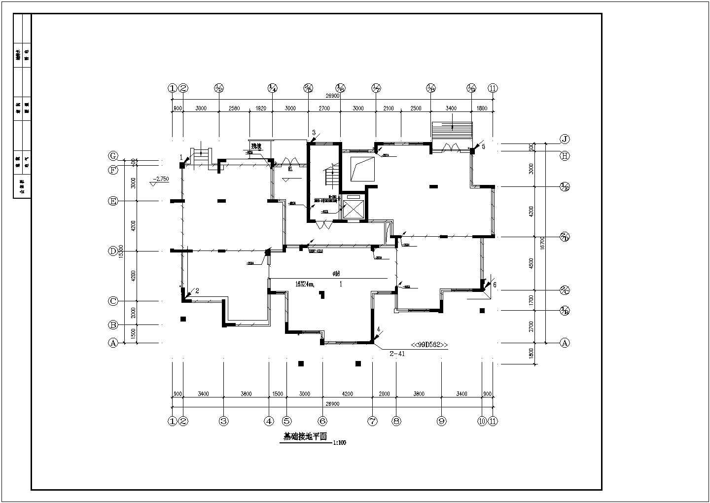 北方某小区高层住宅楼全套电气CAD设计图纸