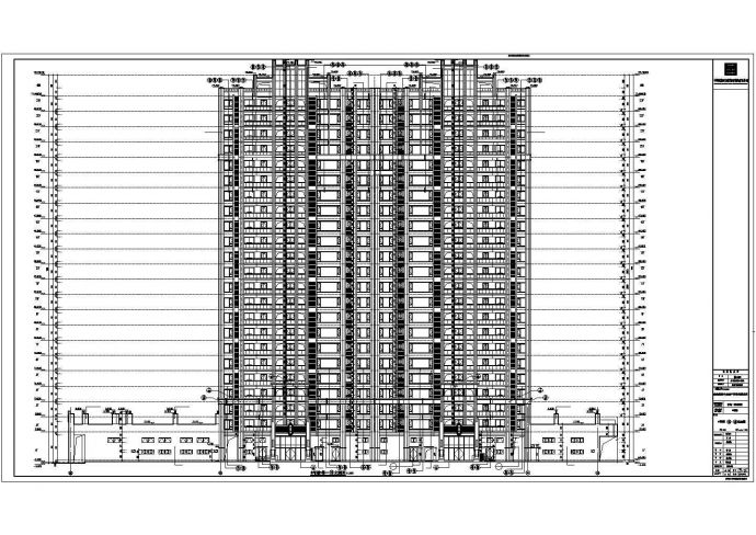 【成都】某项目23层高层住宅建筑施工图（含效果图）_图1