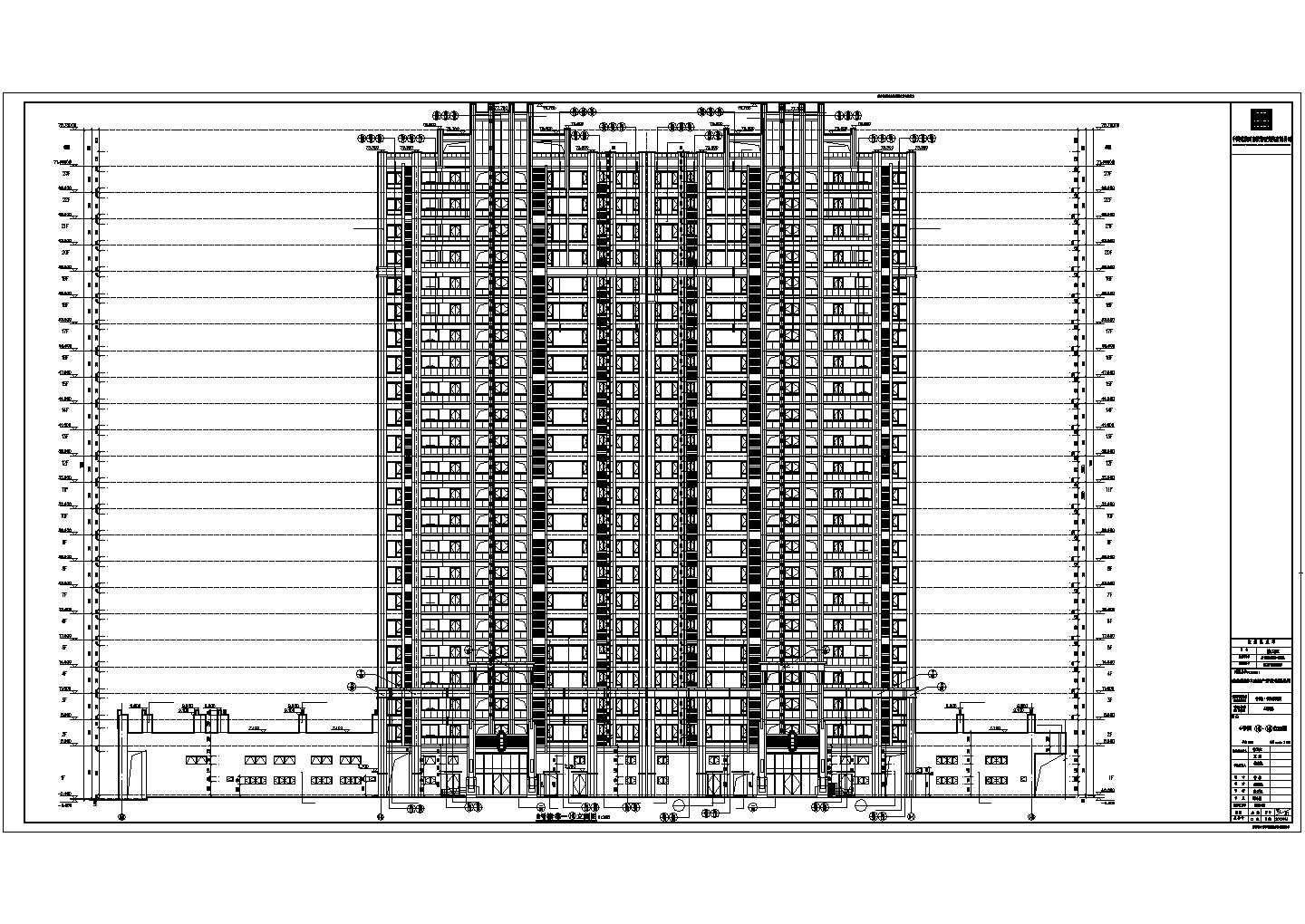 【成都】某项目23层高层住宅建筑施工图（含效果图）