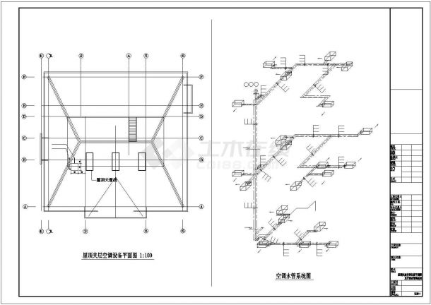 【浙江】某别墅空调地暖设计施工图纸-图二
