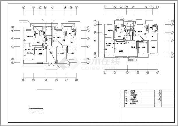 某大型住宅社区强弱电CAD设计施工图纸-图一
