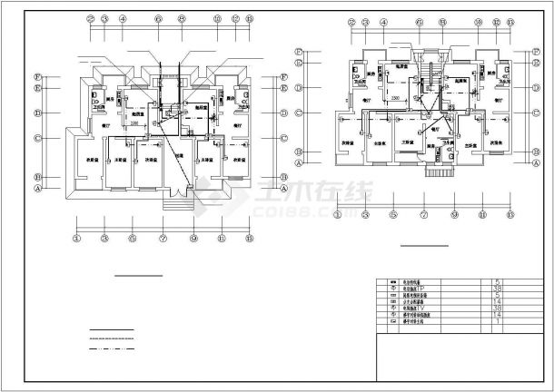 某大型住宅社区强弱电CAD设计施工图纸-图二