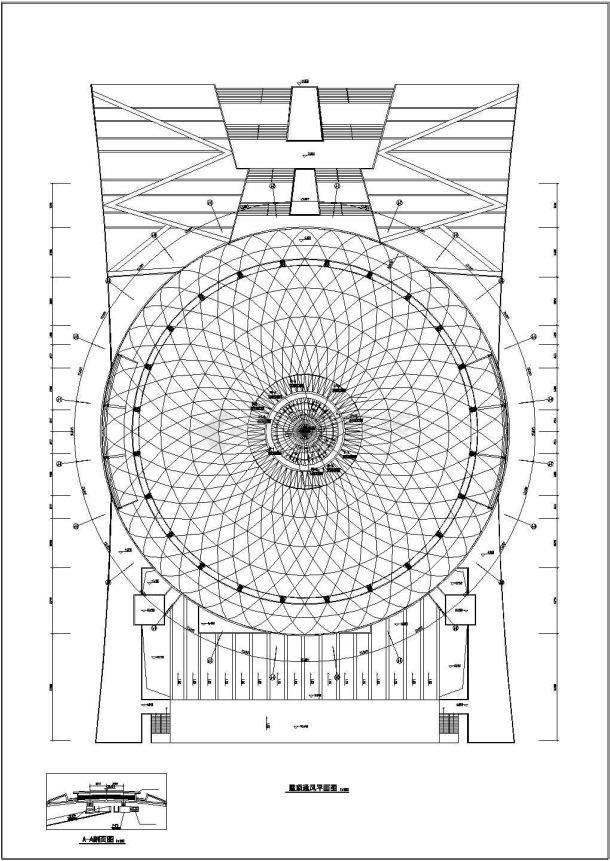 【浙江】某体育馆通风空调设计施工图纸-图二