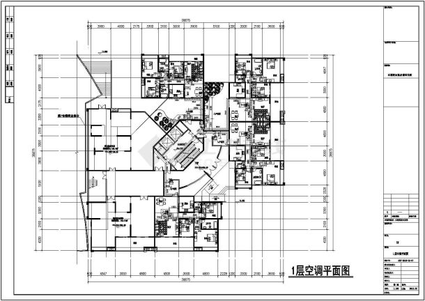 【浙江】某二十八层住宅楼空调图纸-图一