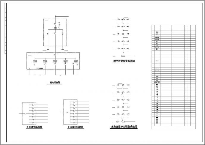 某地住宅楼全套CAD电气施工图纸_图1