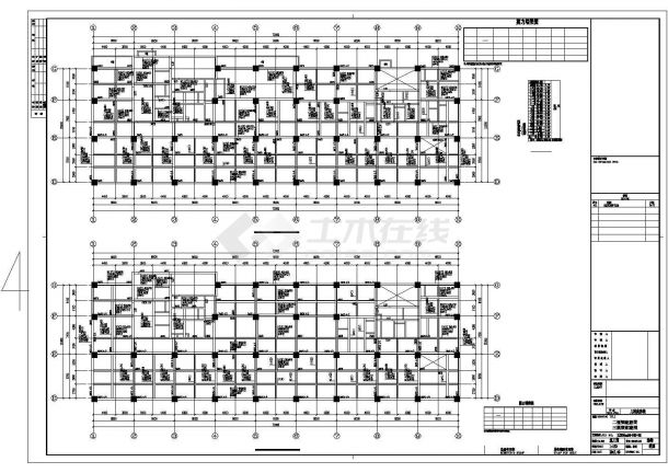 16层框剪结构人民医院儿科病房楼结构施工图（含详细建筑图）-图一