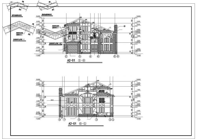 砖混结构住宅别墅建筑cad设计施工图_图1