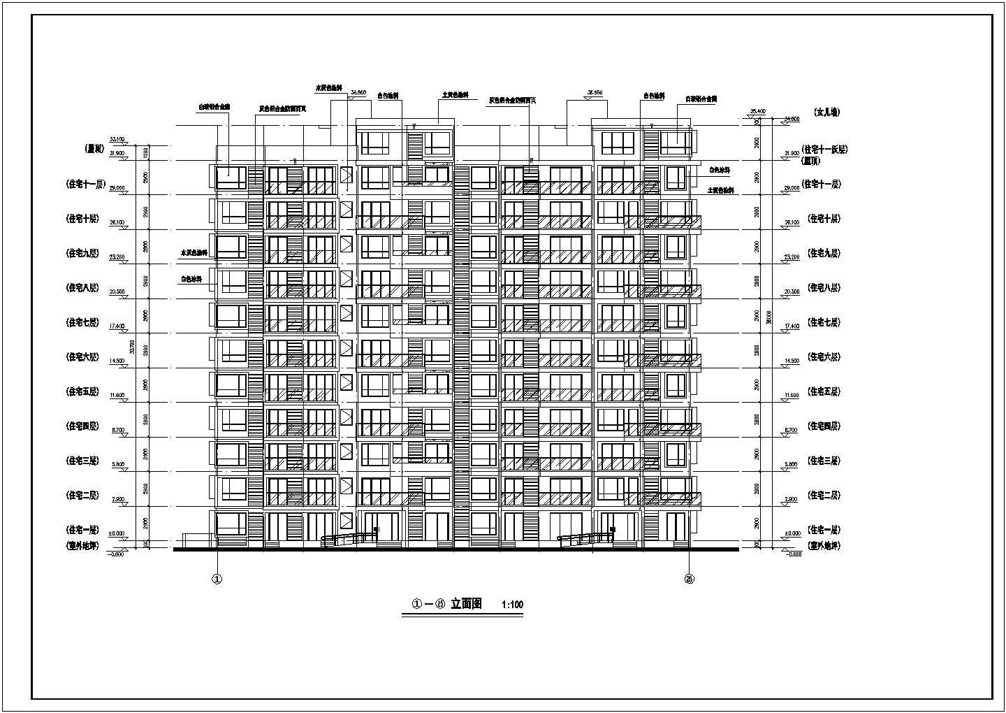 小高层剪力墙住宅全套结构CAD施工图