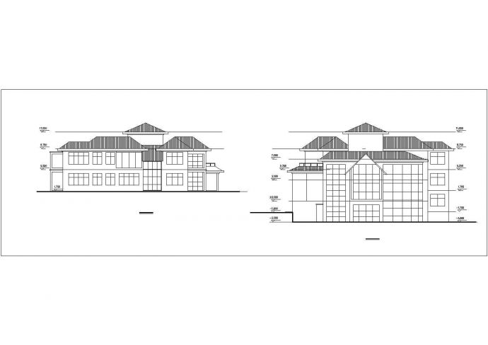 某地区二号别墅建筑设计图纸_图1