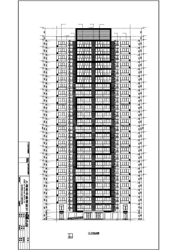 25层高层商住楼建筑设计施工图-图一