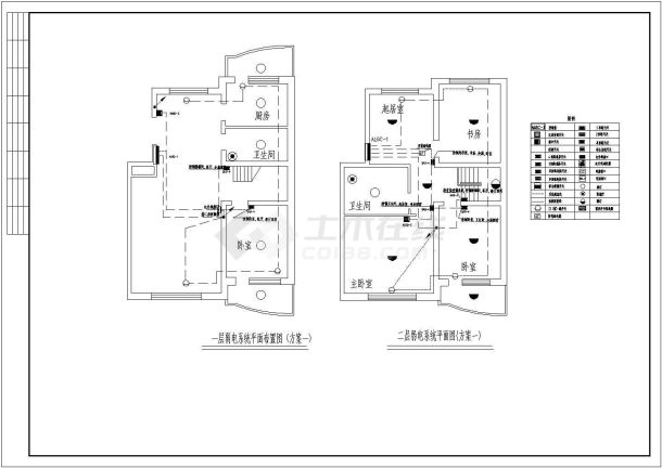 某地小区住宅电气施工图（共6张）-图二