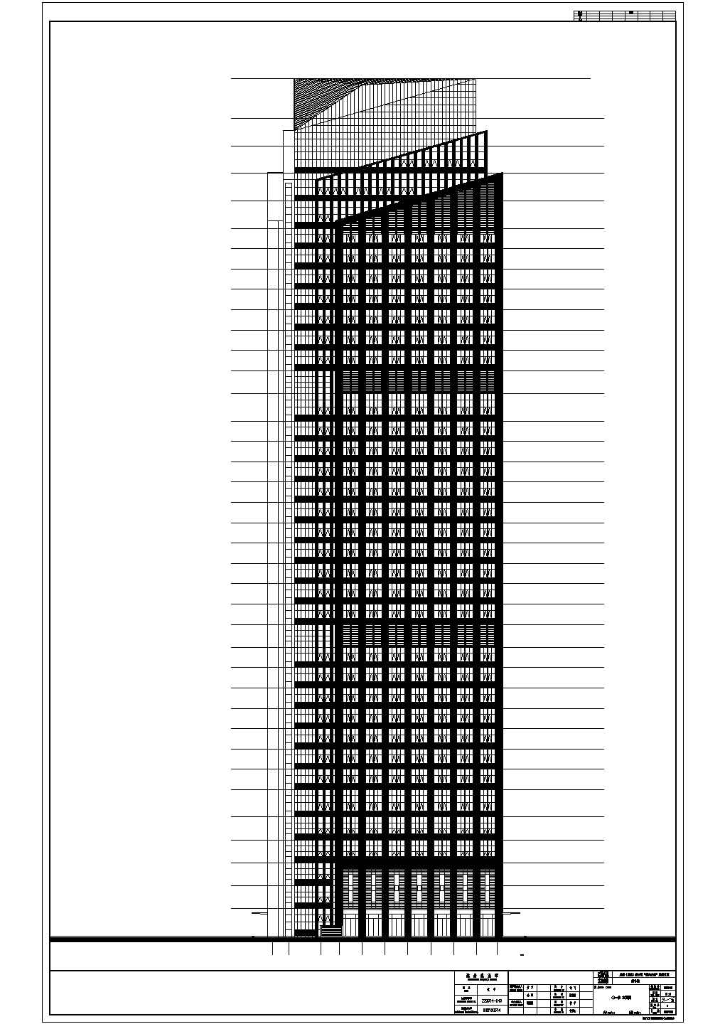 某超高层办公楼建筑施工图（含效果图）