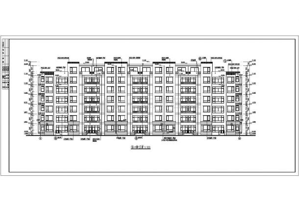某地多层住宅楼建筑设计图纸（共10张）-图二