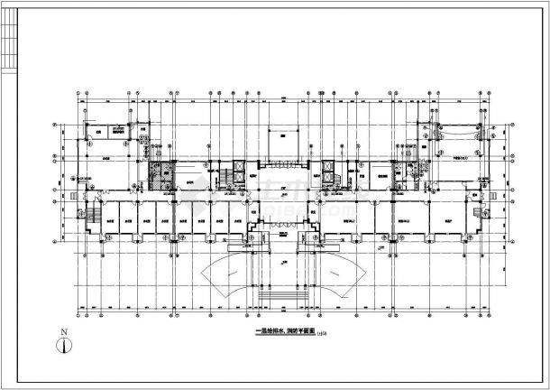 某市教育局办公大楼给排水设计全套图-图二
