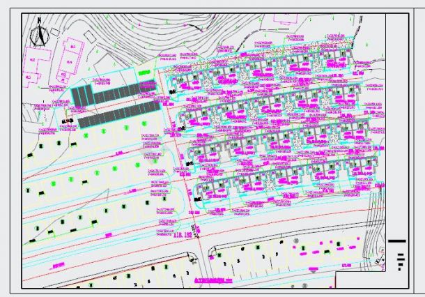 某区块宕里农居点C1区块室外土建工程施工图-图一