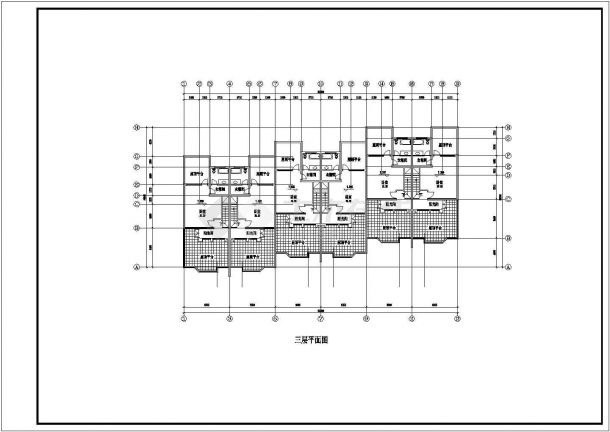 某小区联排别墅建筑设计方案（3层）-图二