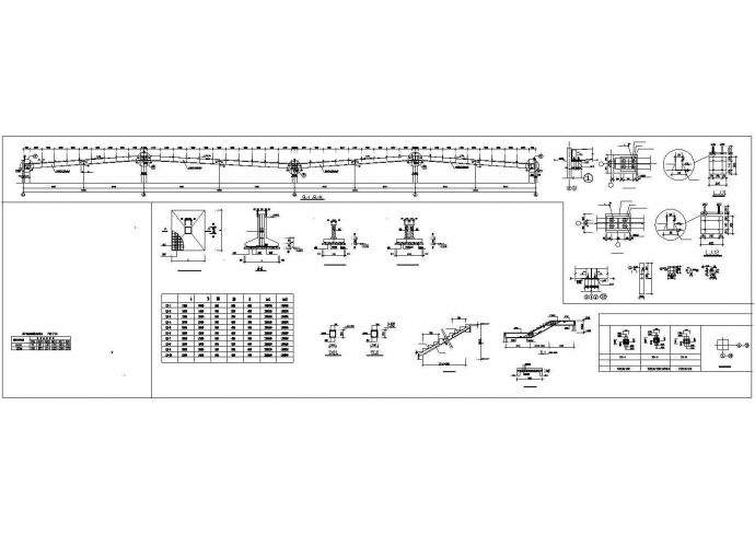 某地大型排架厂房结构cad方案详图_图1