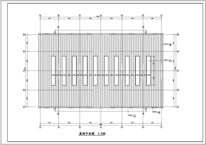 单层钢结构厂房结构施工图（含建施）_图1
