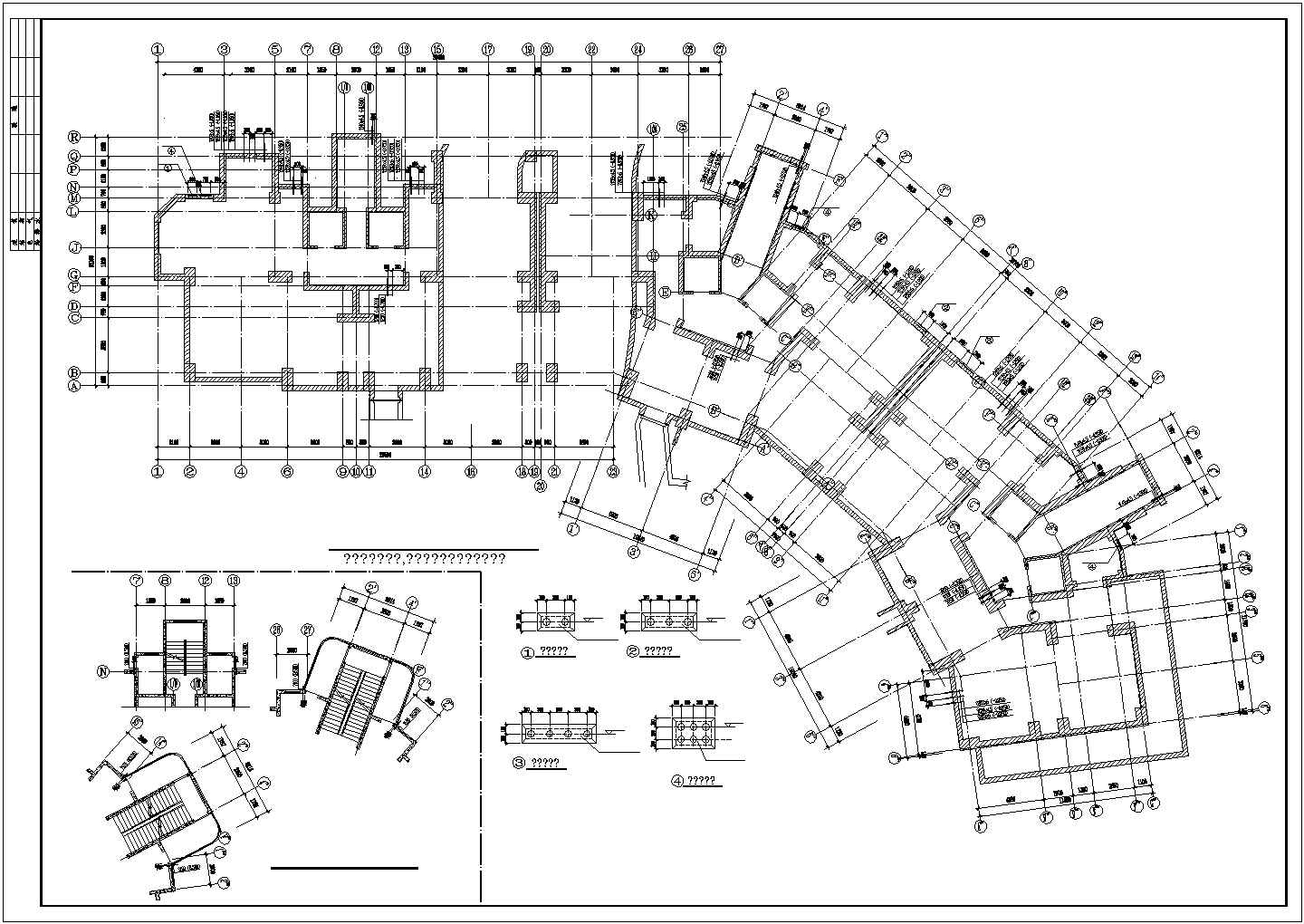 上海某经典小高层住宅建筑结构CAD施工图