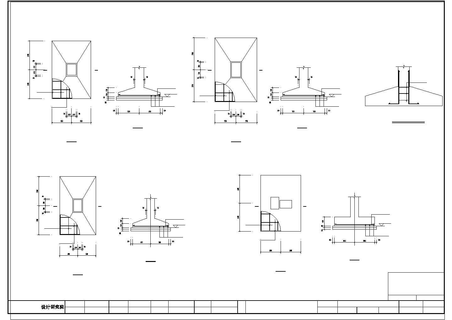 某排架结构单层带行车厂房结构图纸