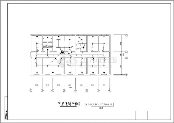 某小型办公楼电气设计图（含电气设计说明）-图二