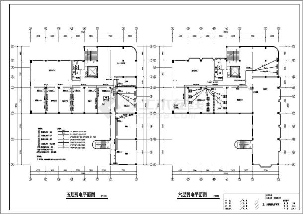 某地综合楼弱电改造设计施工图（全集）-图一