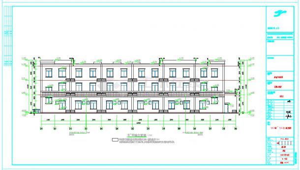 2栋三层沿街商业及辅助用房结构施工图（含建筑图）-图二