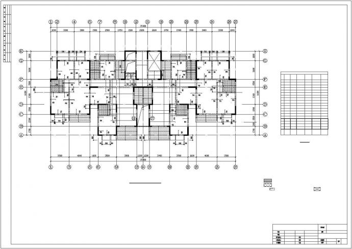 17层纯剪力墙结构住宅楼施工CAD设计图_图1
