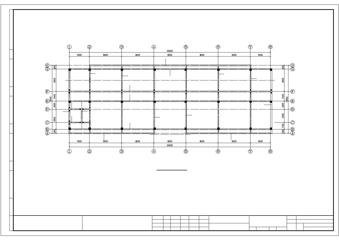 3层独立+条形基础钢筋混凝土框架结构施工图