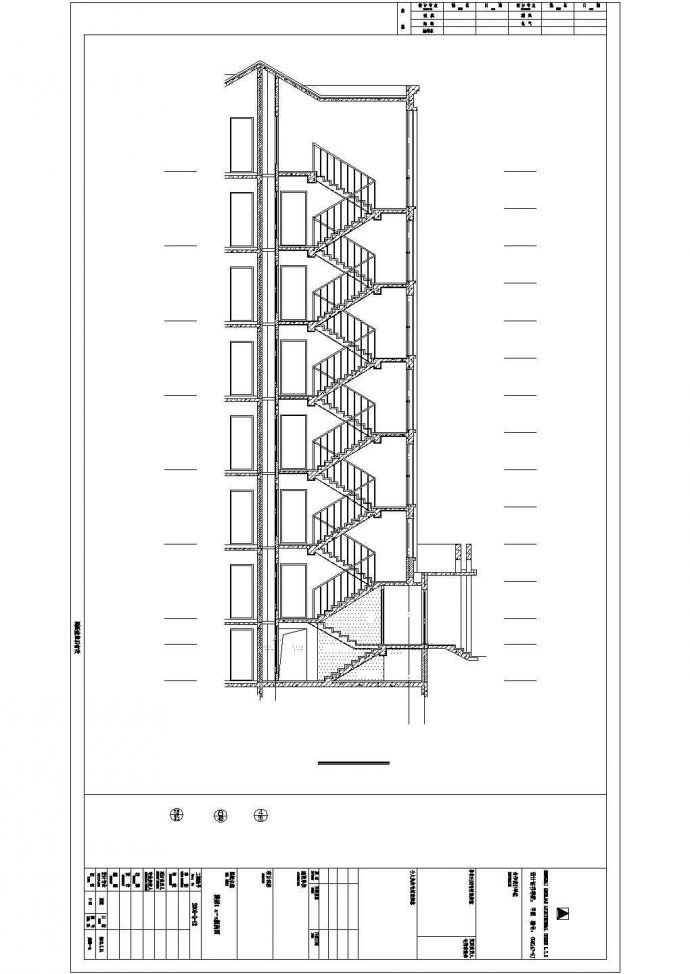 某多层住宅楼卫生间建筑设计图纸_图1