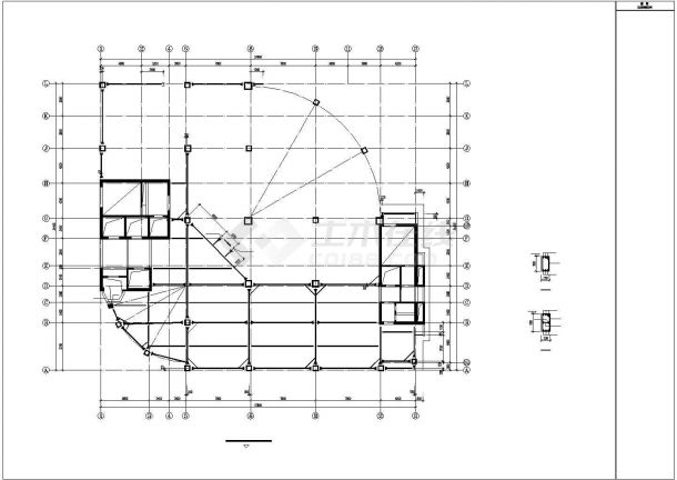 27层钢框架-钢筋混凝土筒体混合结构酒店施工图-图二