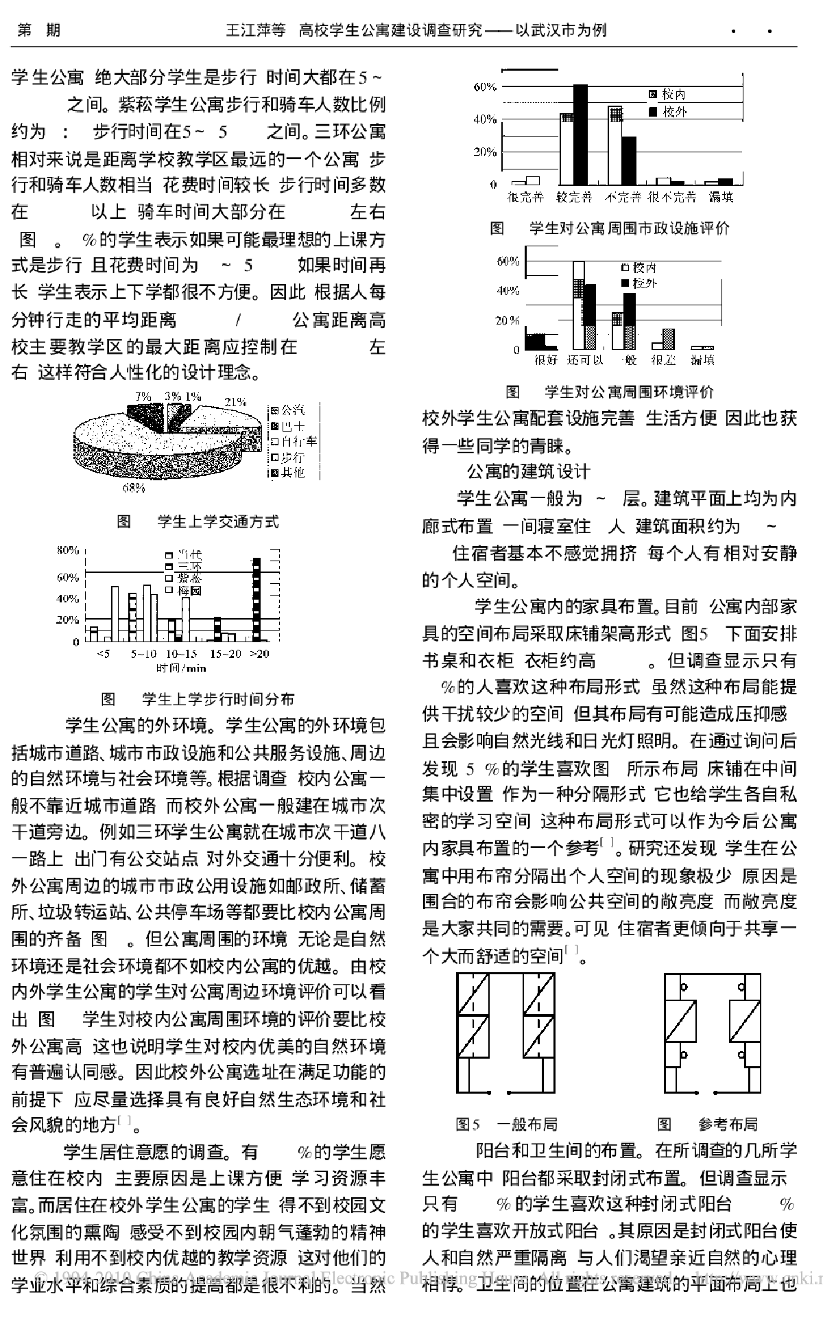 高校学生公寓建设调查研究 ——以武汉市为例-图二