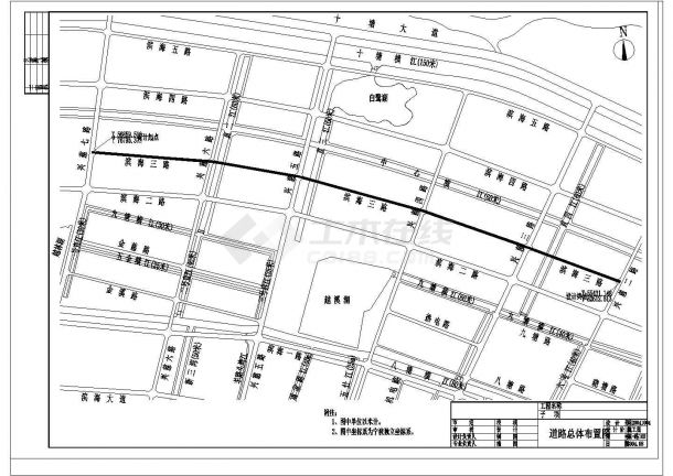 市政道路全套图纸（CAD图纸）-图二