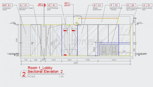 【上海】精装样板房室内设计CAD施工图（附实景照片）-图二