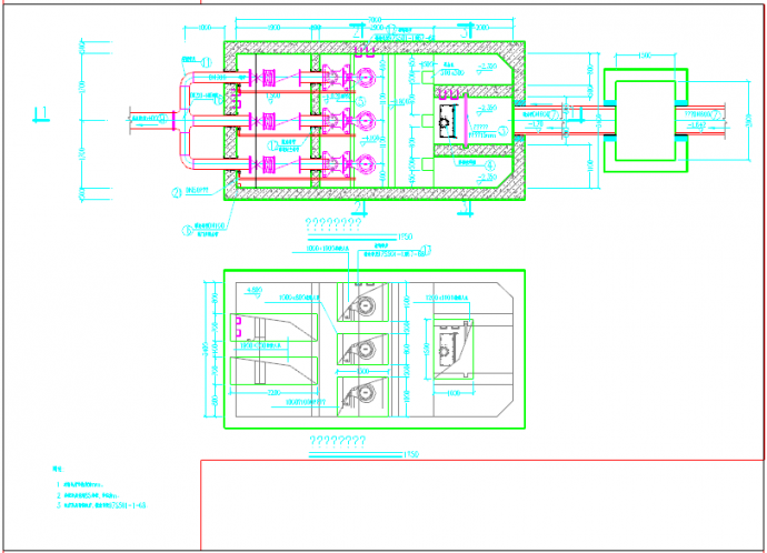 地埋式污水泵站工艺及结构设计图_图1