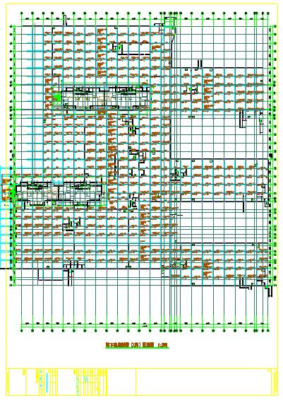 地下一层框架结构单建式地下车库结构施工图（含计算书）-图一