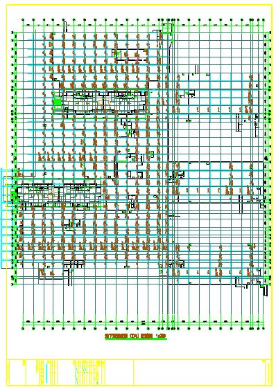 地下一层框架结构单建式地下车库结构施工图（含计算书）-图二