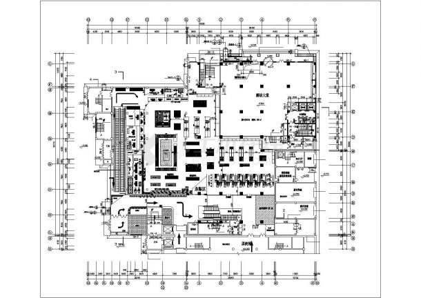 某地区大型超市施工CAD参考图-图二