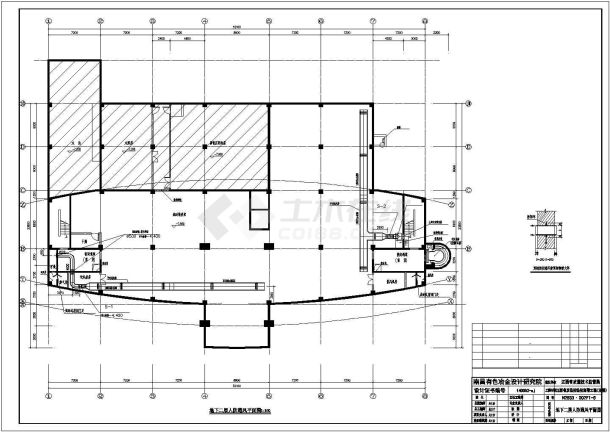 [江西]某质监楼中央空调系统cad施工设计图-图二